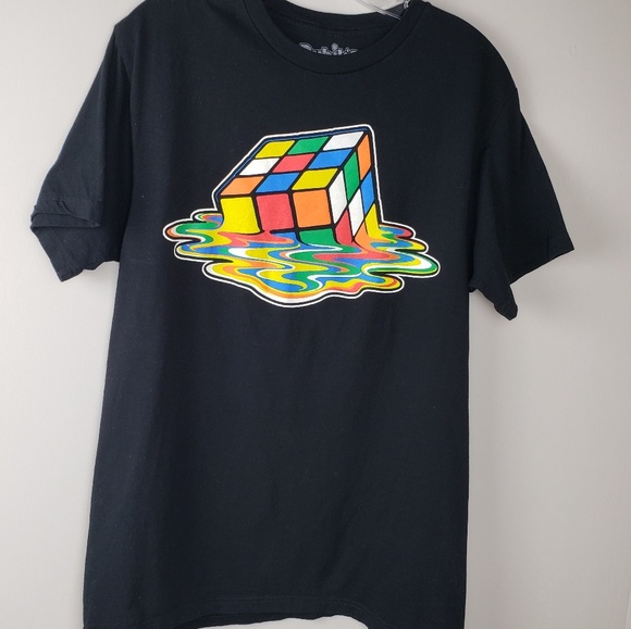 Ripple Junction Other - Men's melted Rubik's cube T-shirt size medium